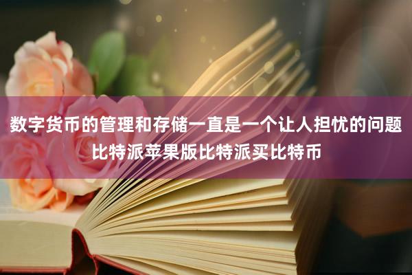 数字货币的管理和存储一直是一个让人担忧的问题比特派苹果版比特派买比特币