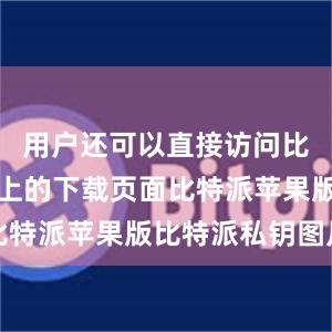 用户还可以直接访问比特派官网上的下载页面比特派苹果版比特派私钥图片