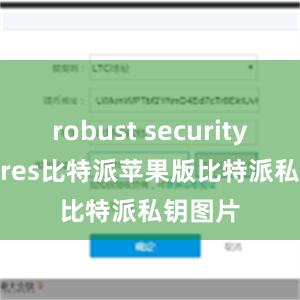 robust security features比特派苹果版比特派私钥图片