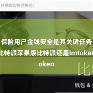 保险用户金钱安全是其关键任务比特派苹果版比特派还是imtoken