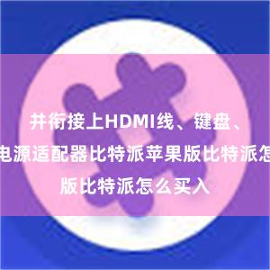 并衔接上HDMI线、键盘、鼠标和电源适配器比特派苹果版比特派怎么买入